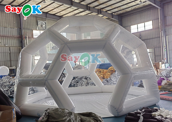 Football Shape Transparent Camping Tent Inflatable Bubble Soccer Dome Tent