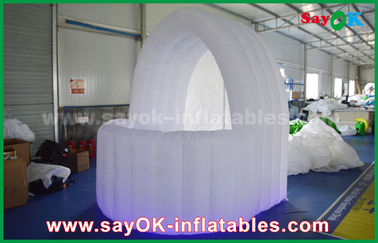 Bar Inflatable Tent White 3m DIA Inflatable Air Tent Oxford Cloth Pub Bar Tent With LED Light