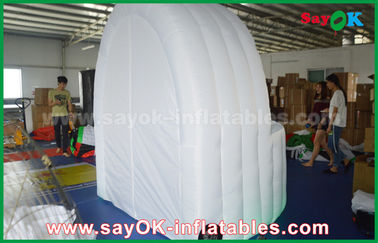 Bar Inflatable Tent White 3m DIA Inflatable Air Tent Oxford Cloth Pub Bar Tent With LED Light