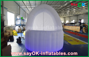 Bar Inflatable Tent White 3m DIA Inflatable Air Tent Oxford Cloth Pub Bar Tent With LED Light