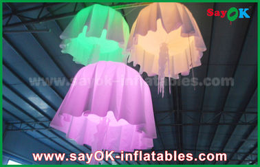 1m - 2m DIA Color Change Nylon Material Inflatable Jellyfish With CE / UL Blower
