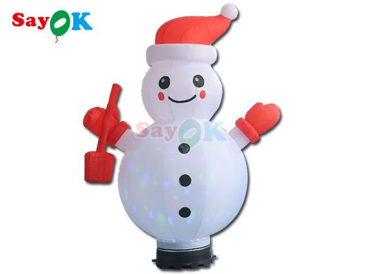 Oxford Cloth Inflatable Holiday Decorations Air Model Pvc Inflatable Rotating Christmas Snowman