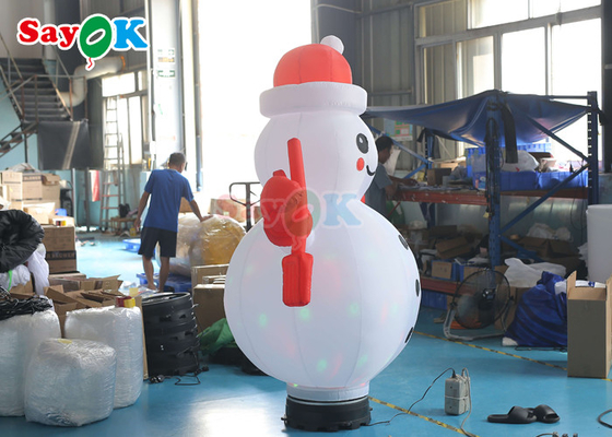 Oxford Cloth Inflatable Holiday Decorations Air Model Pvc Inflatable Rotating Christmas Snowman