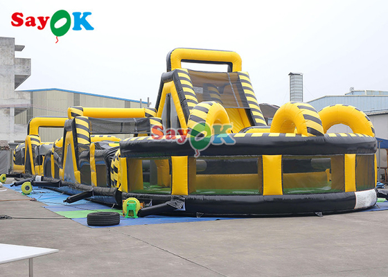 Outdoor Funny Inflatable Obstacle Course Digital Pringting Blow Up Obstacles Games