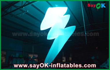 Nylon Cloth Hang Inflatable Lighting Decoration With LED Light Color Change
