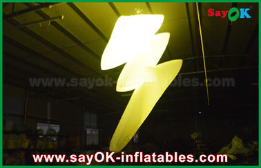 Nylon Cloth Hang Inflatable Lighting Decoration With LED Light Color Change