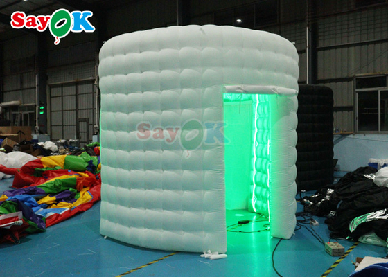 ROHS Inflatable White Photo Booth Wall Selfie Backdrop Photo Booth Enclosure