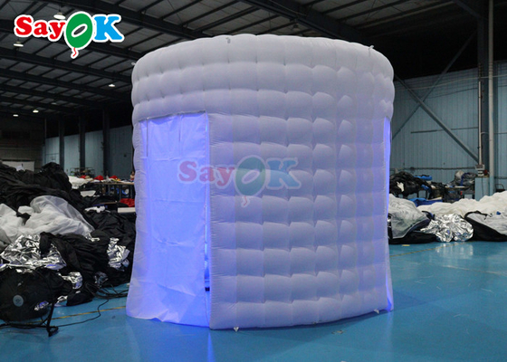 ROHS Inflatable White Photo Booth Wall Selfie Backdrop Photo Booth Enclosure