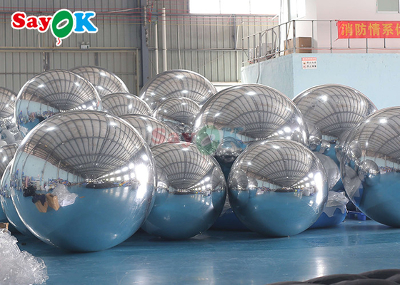 Inflatable Beach Ball Giant Inflatable Mirror Ball Event Decoration PVC Floating Sphere Mirror Balloon For Party