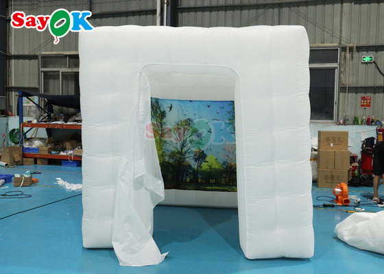 Led Light Inflatable Marquee Tent Children Inflatable Cube Party Nightclub Tent Small Tent