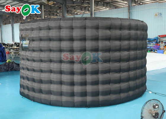 Portable Curved Inflatable Photo Booth Backdrop Wall For Exhibition