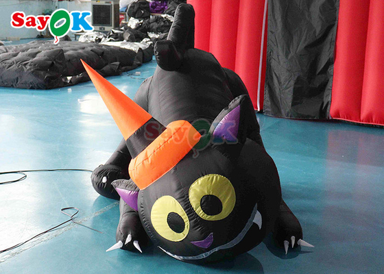 Halloween Cartoon Animal Model Inflatable Black Cat Halloween Yard Decoration