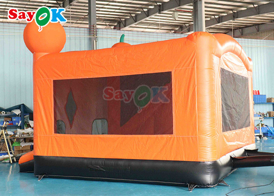 Commercial Haunted Halloween Inflatable Bounce House Castle Slide  15.7x15.7x16.4ft