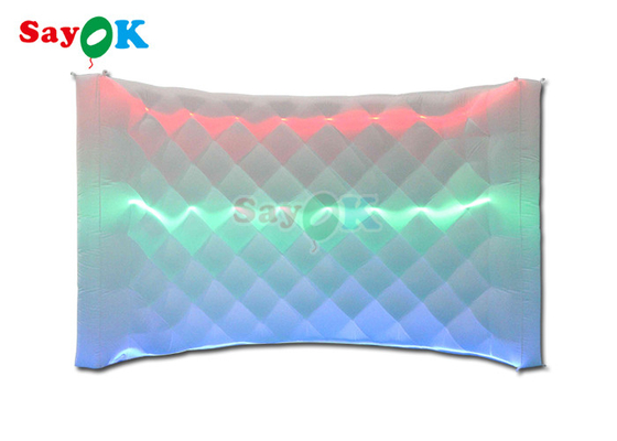 Inflatable Led Photo Booth Curved Inflatable Wall Stage Office Backdrop