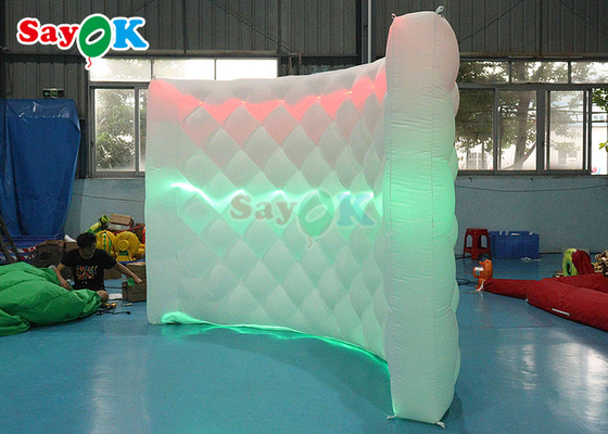 Inflatable Led Photo Booth Curved Inflatable Wall Stage Office Backdrop