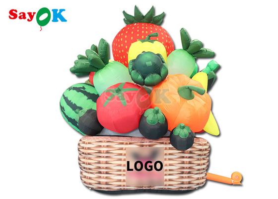 5m High Inflatable Fruit Vegetable Tree Orchard Plant Balloon For Stage Garden Park Decoration