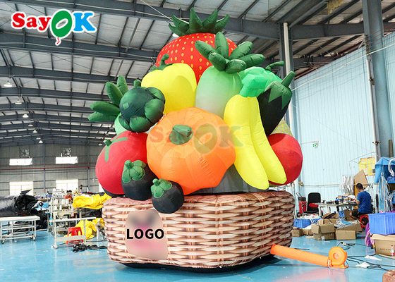 5m High Inflatable Fruit Vegetable Tree Orchard Plant Balloon For Stage Garden Park Decoration