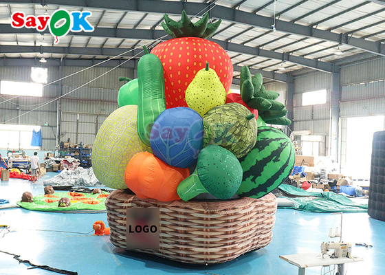 5m High Inflatable Fruit Vegetable Tree Orchard Plant Balloon For Stage Garden Park Decoration