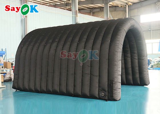 Black Inflatable Sports Tunnel Tent For Football Game Outdoor Events Entrance Tunnel