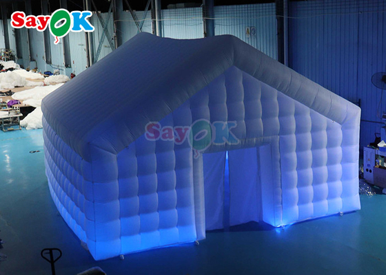 Multipurpose Outdoor Inflatable White Tent For Wedding Party Advertising Fire Retardant