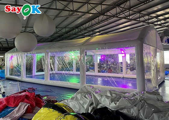 Airtight Inflatable Pool Cover Transparent Inflatable Swimming Pool Bubble Tent