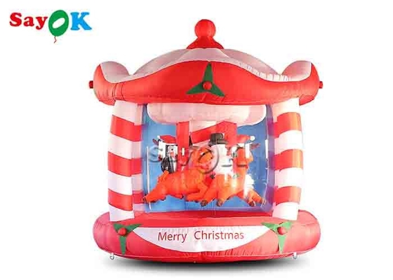 Customized 3m Outdoor Inflatable Christmas Carousel