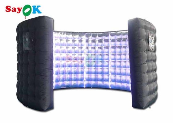 Portable Curved Inflatable Photo Booth Backdrop Wall For Exhibition