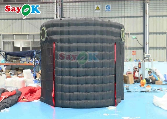 Oxford Cloth Inflatable Photo Booth Enclosure Backdrop Portable Inflatable 360 Circular Photo Booth