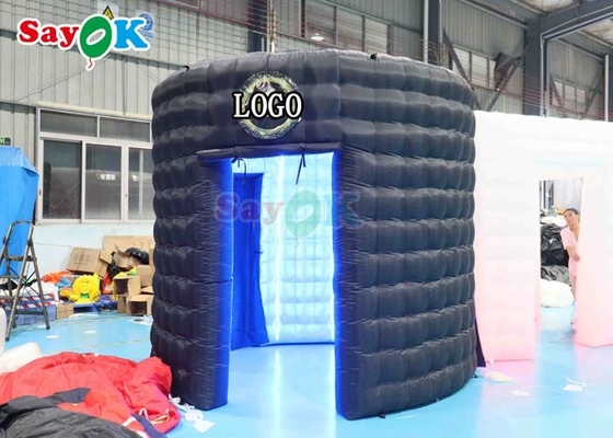 Oxford Cloth Inflatable Photo Booth Enclosure Backdrop Portable Inflatable 360 Circular Photo Booth