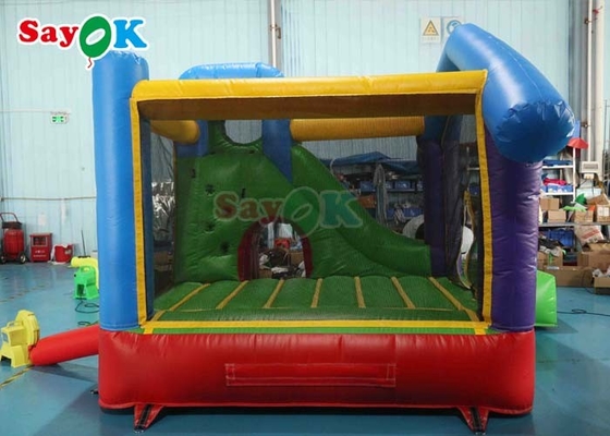 Lovely Dog Theme Commercial Inflatable Air Bouncer Castle With Dry Slide