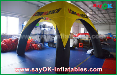 Go Outdoors Air Tent Logo Printed 4 Legs Inflatable Air Tent Spider Dome Tent With PVC Material