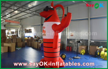 Blow Up Big Red Inflatable Lobster For Advertising Decoration / Giant Artificial Lobster Model