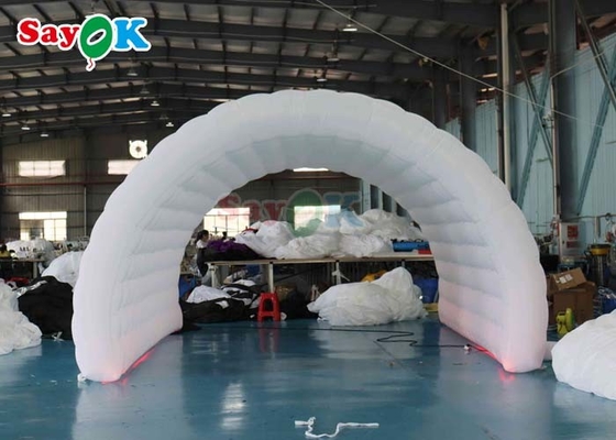 PVC Tarpaulin Inflatable Party Tunnel Outdoor Led Light Blow Up Sport Tunnel