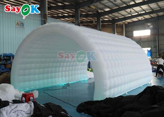 PVC Tarpaulin Inflatable Party Tunnel Outdoor Led Light Blow Up Sport Tunnel