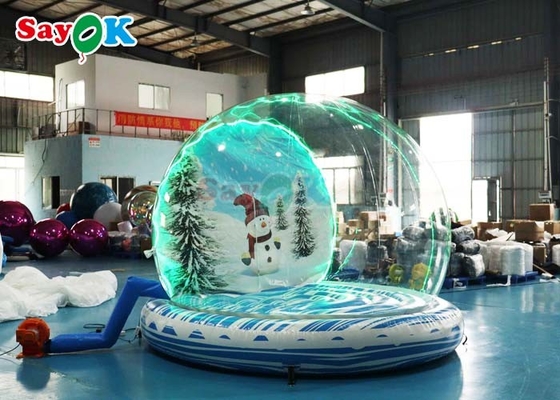 Giant Inflatable Snow Ball Party Bubble Dome Blow Up Christmas Snow Globe For Event