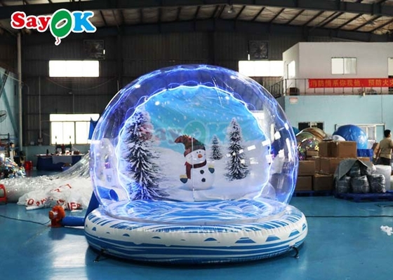 Giant Inflatable Snow Ball Party Bubble Dome Blow Up Christmas Snow Globe For Event