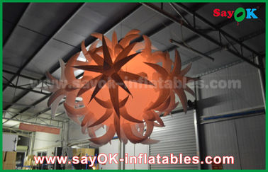 190t Oxford Cloth Diameter 1.5m Inflatable Lighting Decoration With Led Balloon