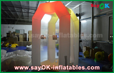 Inflatable Game Custom White Commercial Inflatable Money Booth Led Lighting Inflatable Party Tent