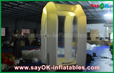 Inflatable Game Custom White Commercial Inflatable Money Booth Led Lighting Inflatable Party Tent