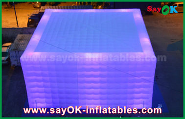 Tent Inflatable Party/Camping Transparent Inflatable Square Tent With Led Lighting