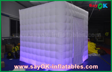 Inflatable Photo Studio 1 Door Waterproof Wedding Inflatable Mobile Photo Booth With Changeable Led Strip