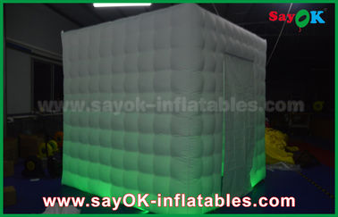 Inflatable Photo Studio 1 Door Waterproof Wedding Inflatable Mobile Photo Booth With Changeable Led Strip