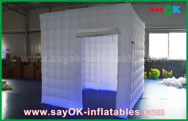 Inflatable Photo Studio 1 Door Waterproof Wedding Inflatable Mobile Photo Booth With Changeable Led Strip