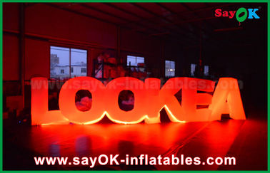 Giant Inflatable Led Letter Lookea Lighting Outdoor Inflatable Decorations For Party