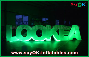 Giant Inflatable Led Letter Lookea Lighting Outdoor Inflatable Decorations For Party