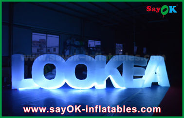 Giant Inflatable Led Letter Lookea Lighting Outdoor Inflatable Decorations For Party