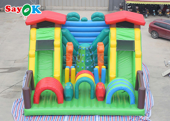 Funny Inflatable Theme Park Bouncer Slide Trampoline For Kids Commercial Indoor Playground Equipment