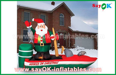 Customzied Various Inflatable Santa Claus Cartoon Characters For Christmas