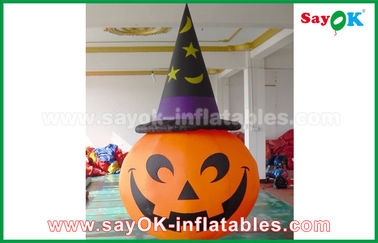 Inflatable Holiday Decorations , Pumpkin Inflatable Cartoon Characters For Halloween