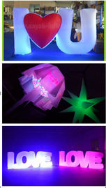 Colorful Inflatable Lighting Decoration Letter Love With Led light For Party or Wedding Decoration